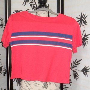 Candy red crop top